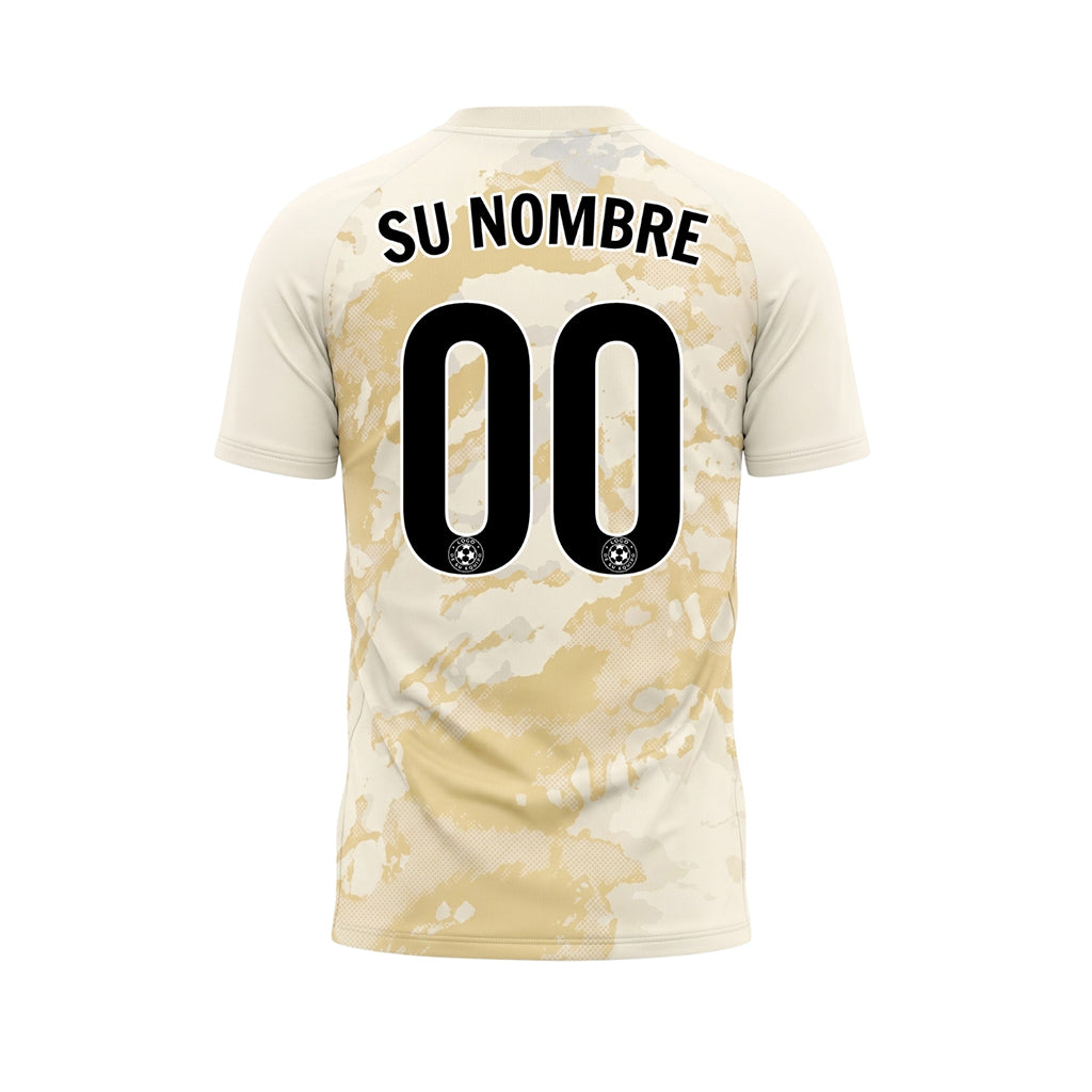 Beige Abstracto Grunge Semitono Motivo Camiseta de Fútbol Personalizada