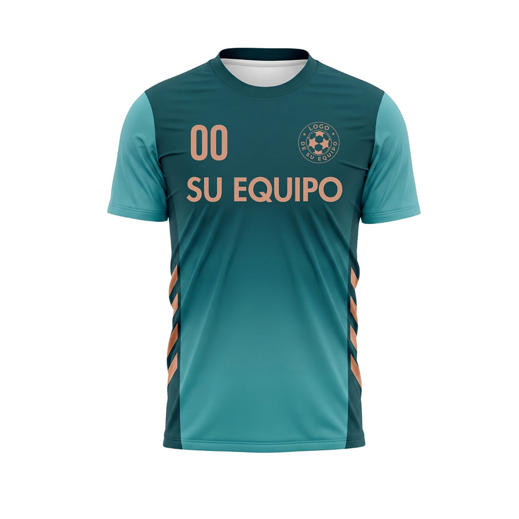 Azul Oscuro Minimalista Camiseta de Fútbol Personalizada
