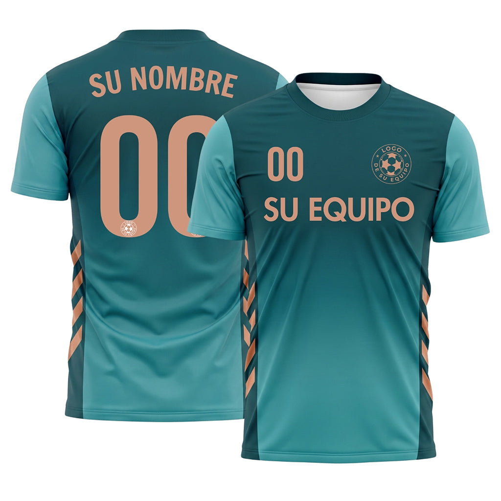 Azul Oscuro Minimalista Camiseta de Fútbol Personalizada
