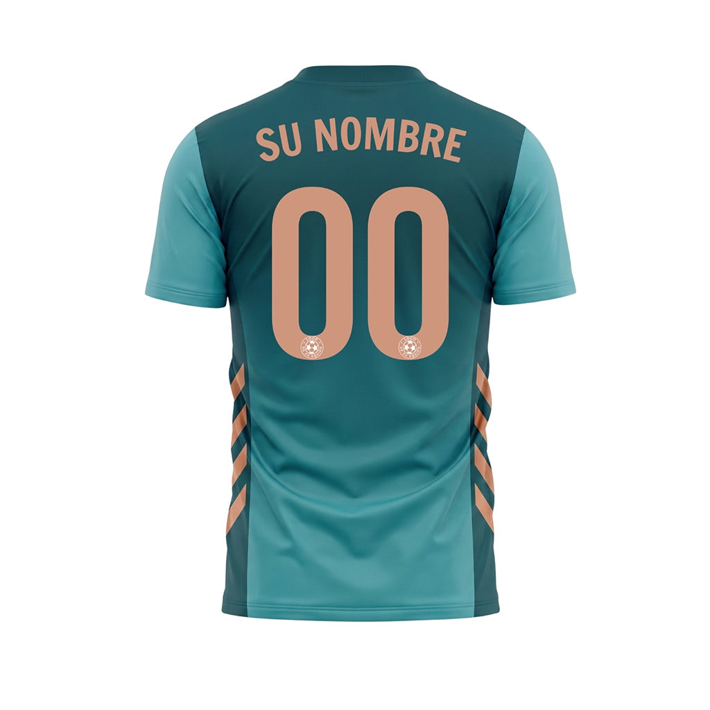 Azul Oscuro Minimalista Camiseta de Fútbol Personalizada