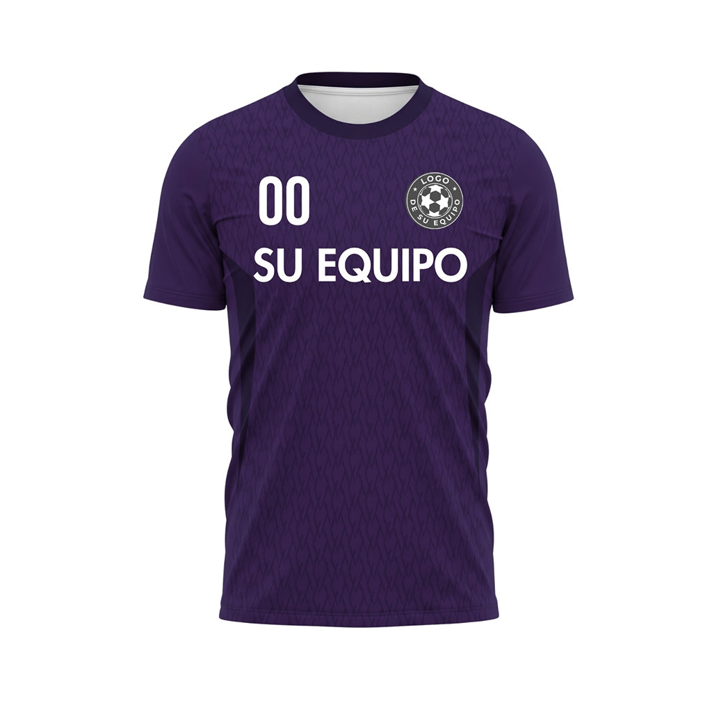 Violeta Diamante Motivo Camiseta de Fútbol Personalizada