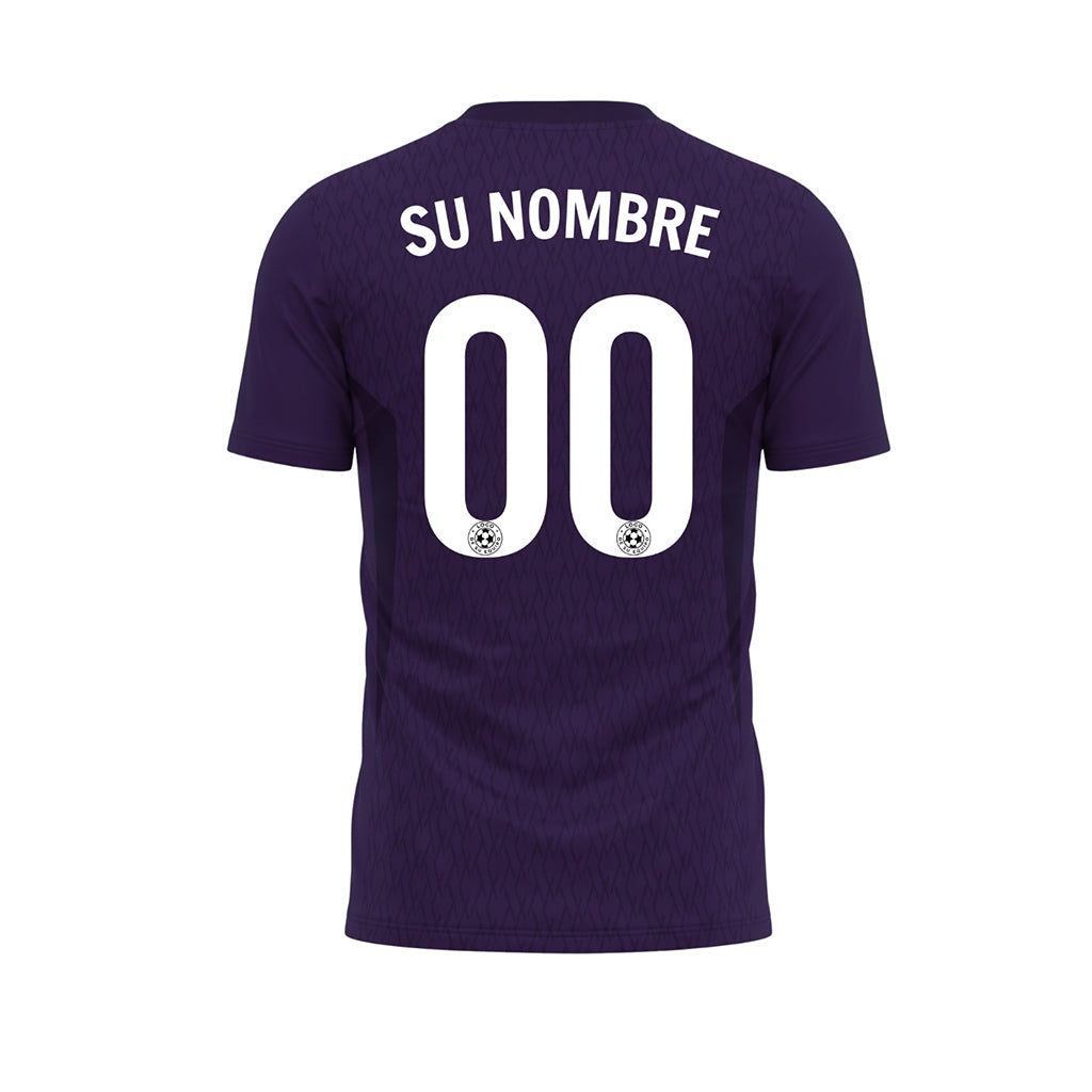 Violeta Diamante Motivo Camiseta de Fútbol Personalizada